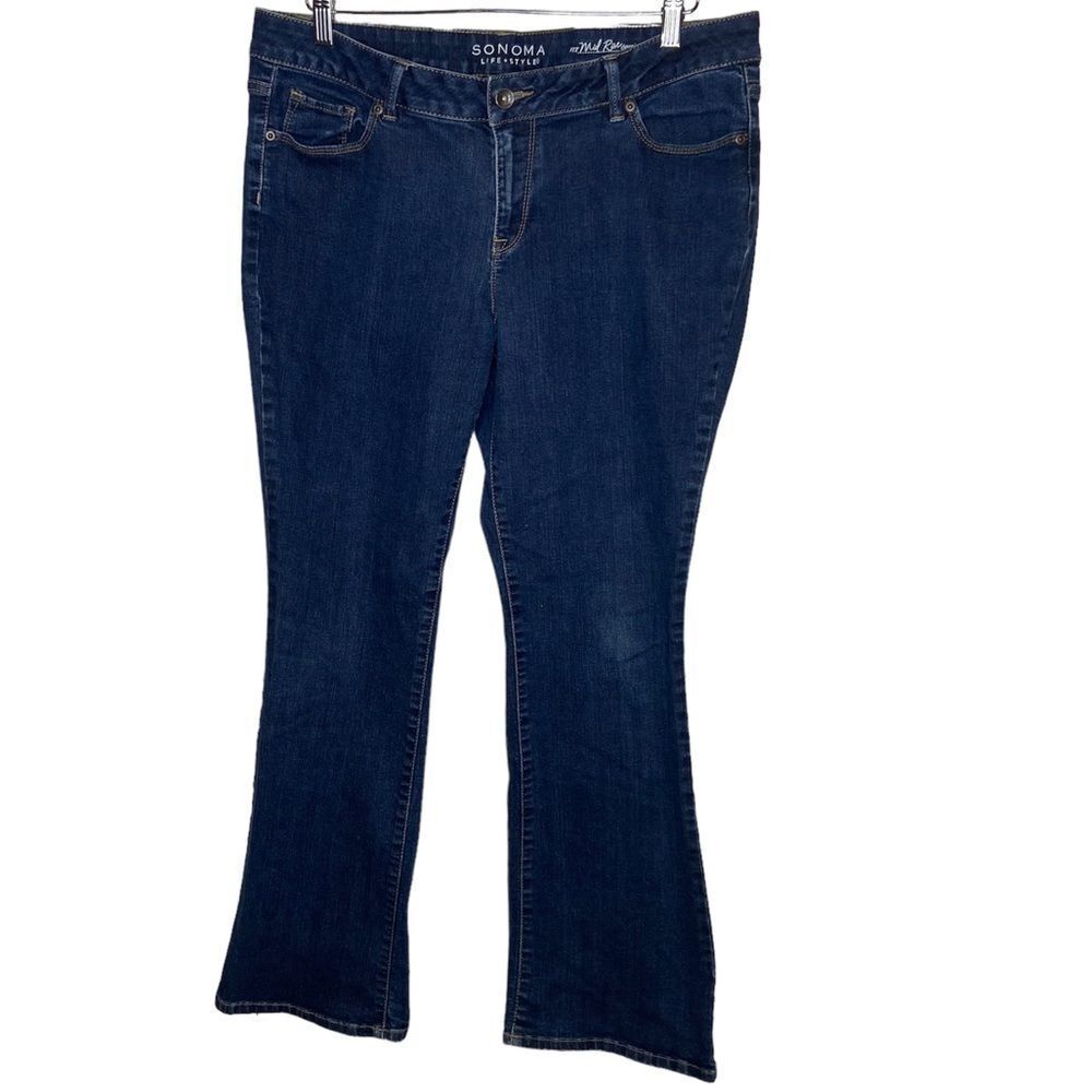 Sonoma mid rise demi bootcut jeans size 16 regular